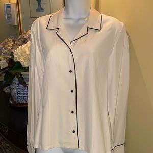 Talbots blouse with dressy details